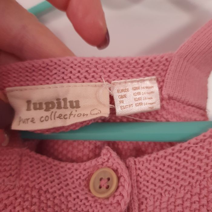 Salopetă tricotată fetițe nouă 62/68