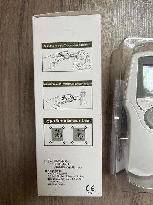 Безконтактен инфрачервен термометър–медицински, за чело, бебета,