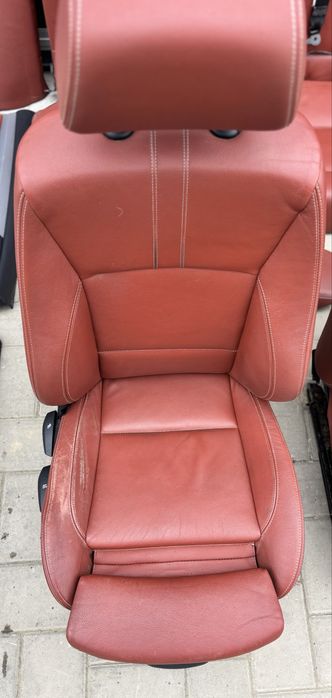Scaune interior recaro piele rosu rosie full incalzire fata si spate Bmw X3 X4 F25 F26   #14