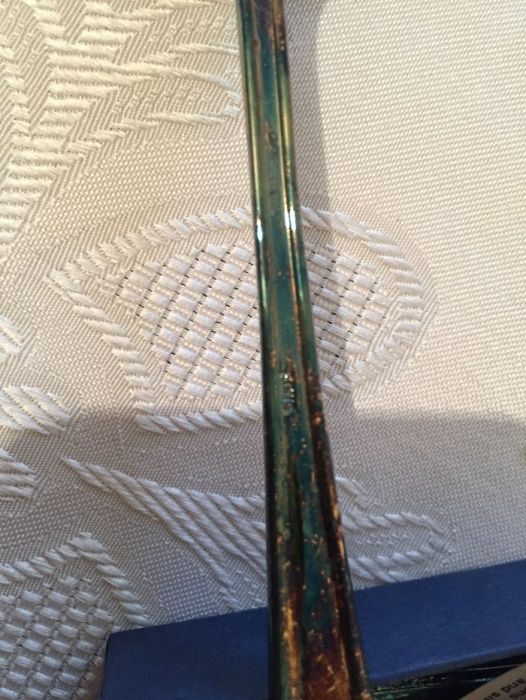 английски посребрен комплект вилица лъжица и нож / подарък