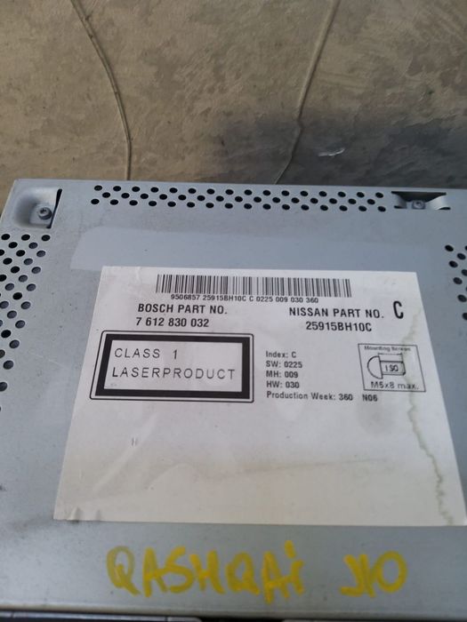 Radio cd player mp 3 navigatie gps nissan qashqai j10 facelift 7612830032 25915bh10c