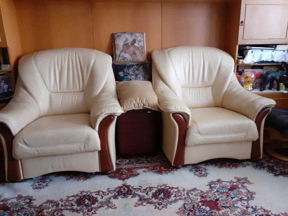 Холна гарнитура (1 разтегателен диван, 2 фотьойла -1ят е разтегателен)