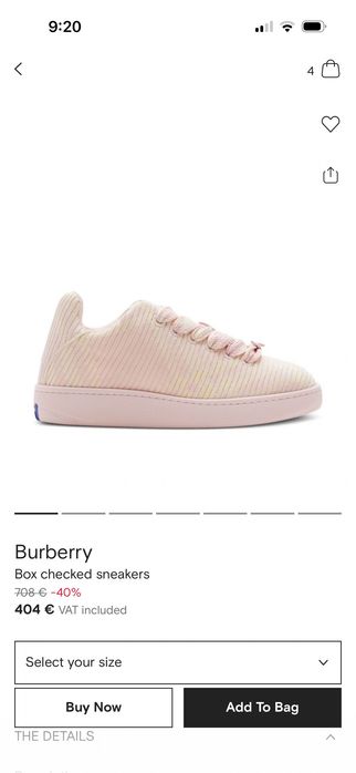 Burberry Box checked sneakers 38 номер