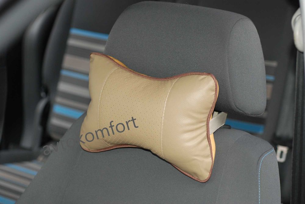 2 Броя Кожени Възглавници Комплект За Подглавници За Автомобил