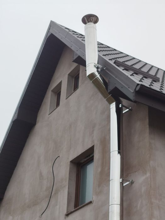 Horn de inox Coș de fum termo izolate cu vata bazaltică!