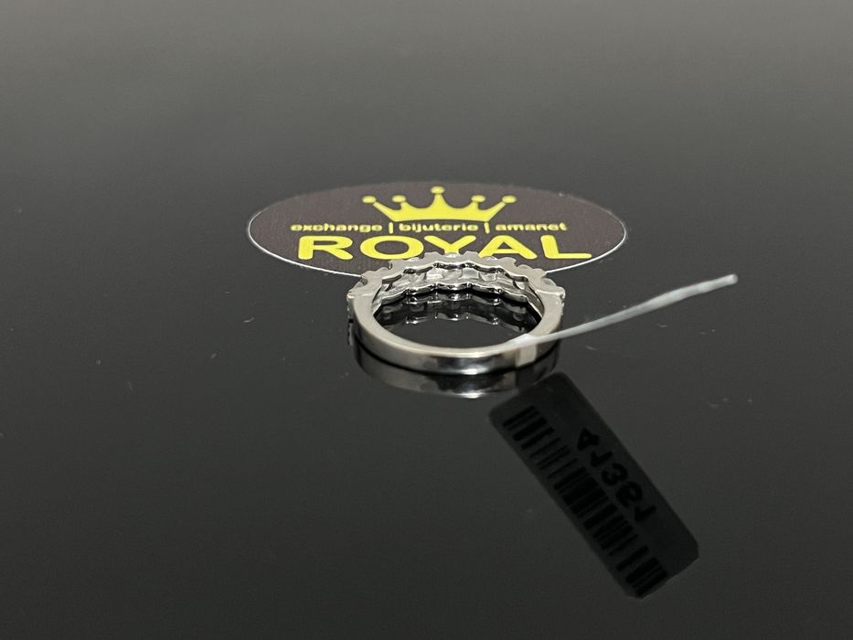 Bijuteria Royal CB : Inel aur alb 18K 31 diamante naturale 3,47g