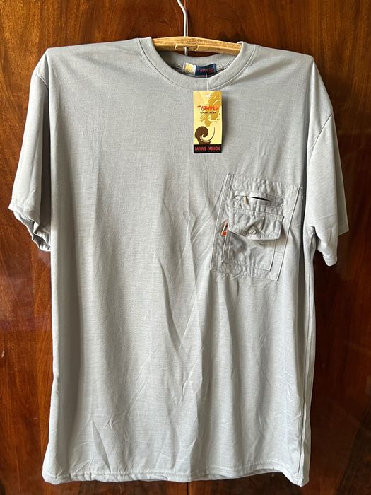 Мужская футболка L новая серый цвет размер Л