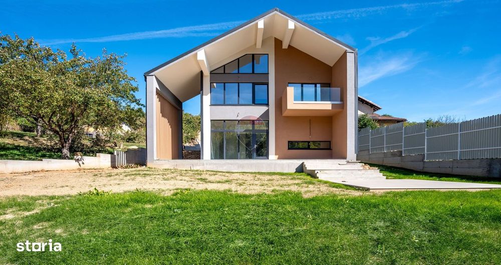 Vilă contemporana cu 6 camere Feleacu.Tavane inalte, 8 Min de oras. 0%