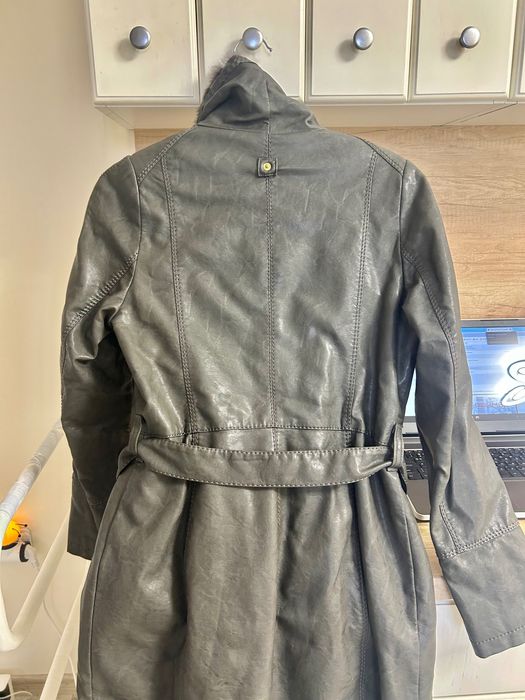 Kensol Яке от еко кожа с вата и гарнитура от зайче