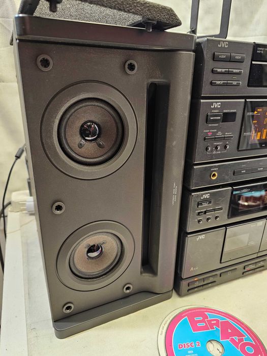 Sistem Audio Hi-Fi JVC MX-1L - CD Player, Dublu Cassette, Tuner, Boxe Bi-Wiring SP-MX1BKE Combina JVC