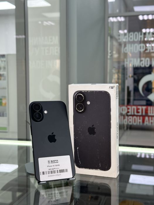 айфон 16 черный 96%