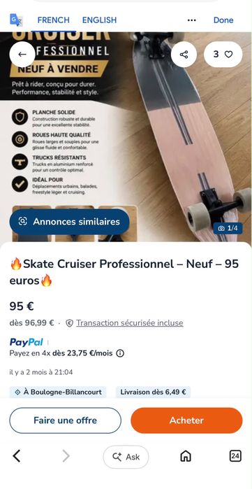 Skateboard   Dimensiune mare