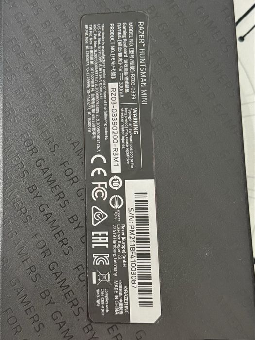 Tastatură Gaming Mecanică/Optică Razer Huntsman Mini – Stare Excelentă