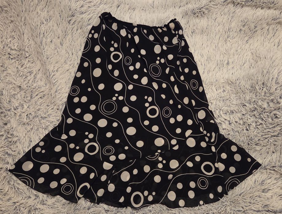 Fusta din șifon, semitransparenta