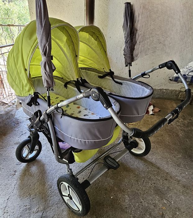 Количка за близнаци Mikado Twin 3в1 3в1