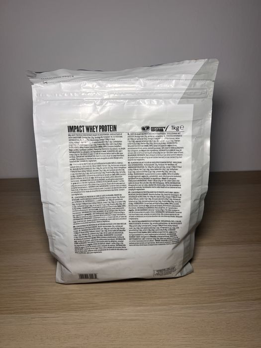 Proteina 1 KG Myprotein Impact Whey Protein  – Sigilata, Aromă Vanilla