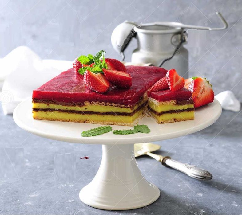 Керамична поставка за торта - плато за сладкиши