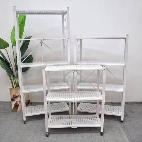 Складной Стеллаж (Этажерка)
Металлический крепкий стеллаж 
Цвета Белый