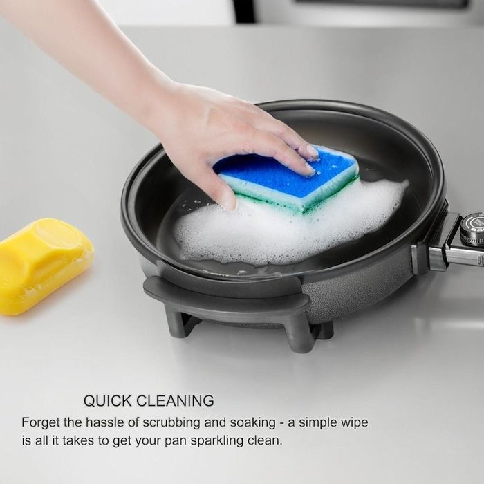 Голям електрически тиган с капак