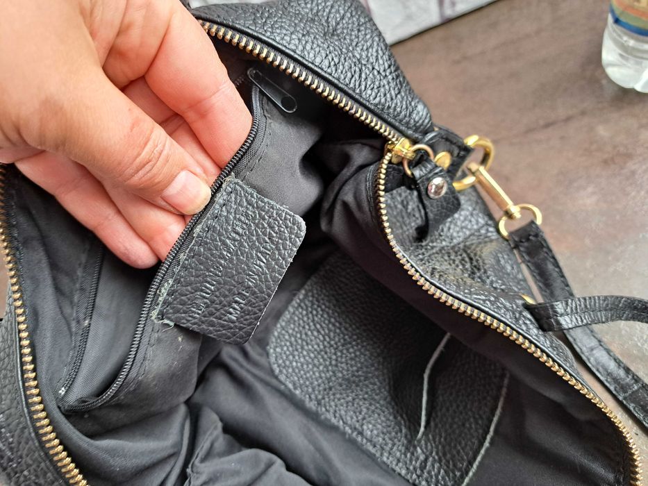 дамска чанта,малка черна чанта/естествена кожа