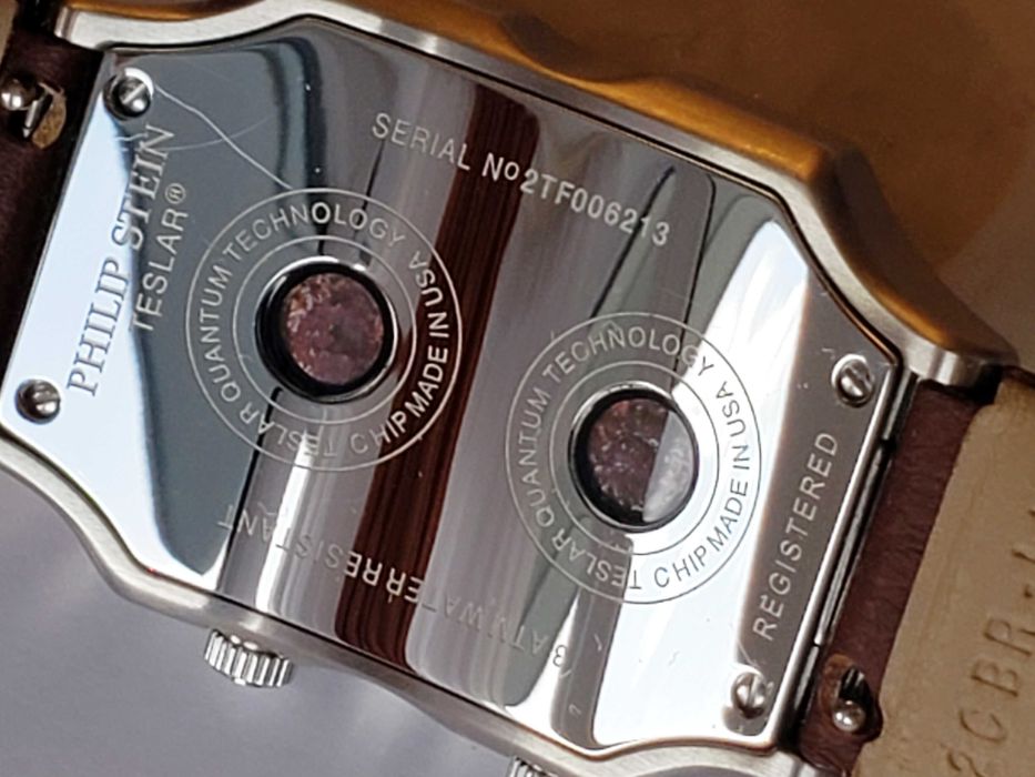 Ceas - Philip Stein Teslar -cu oră duală, fabricat în 2005, NEFOLOSIT!