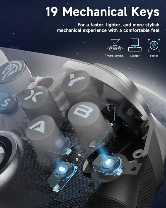 Геймпад EasySMX X10 Wireless Hall Effect за PC Switch