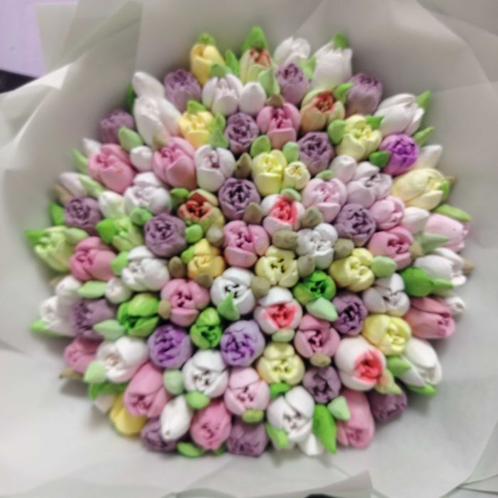 Букеты из зефира