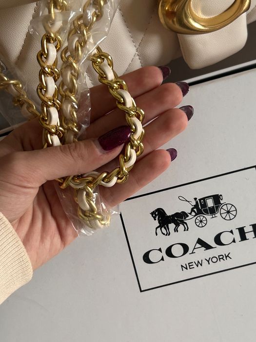 Чанта Coach естествена кожа