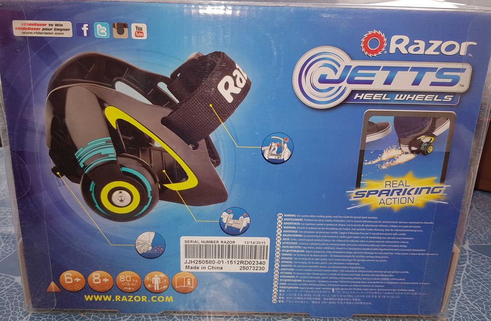 Razor Jetts heel wheels