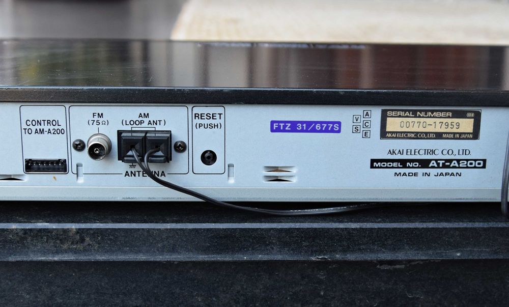Tuner Akai AT-A 200, radio AM/FM