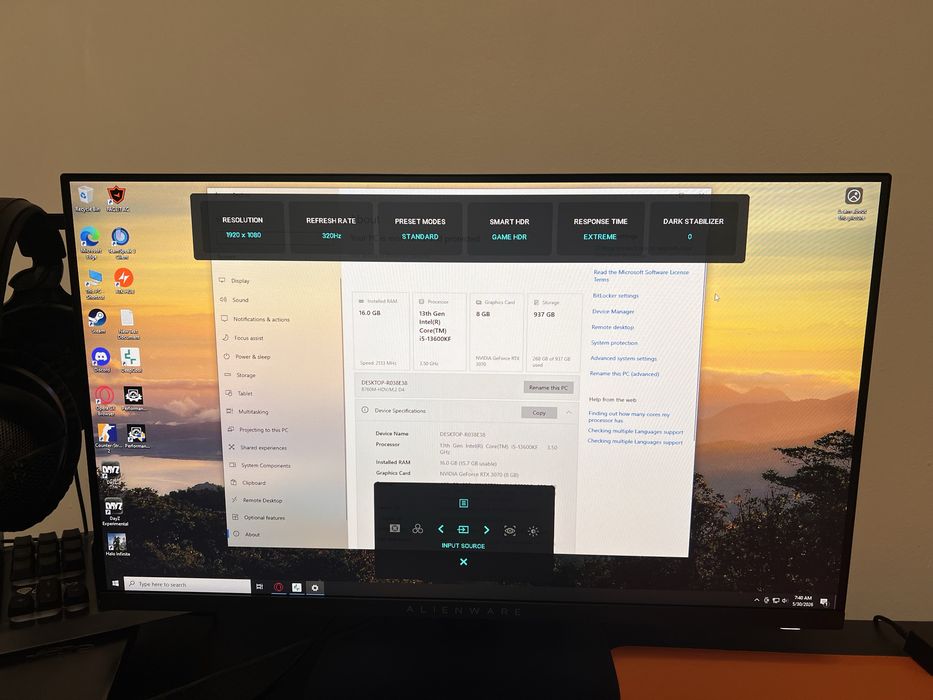Vand Monitor Gaming Alienware AW2525HM 320 HZ HDR