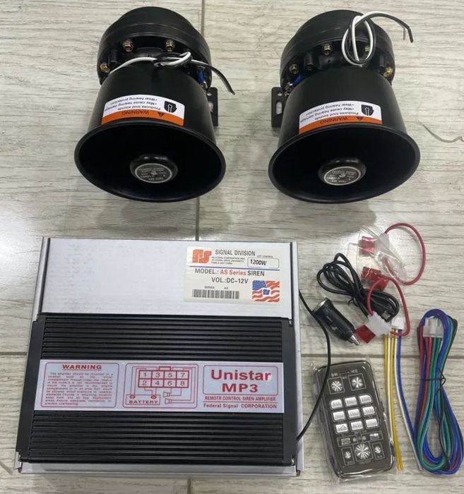 Sirena Amerikanka 2 karnay top toza 12000W