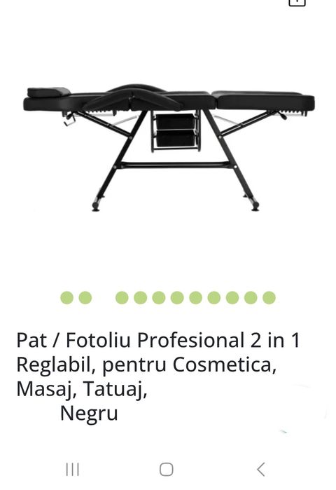 Vănd Pat/Fotoliu 2 în 1 pentru Cosmetică, Masaj.