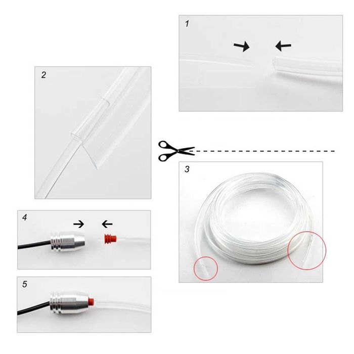 LED RGB лента за интериорно осветление на автомобил с дължина 6 метра