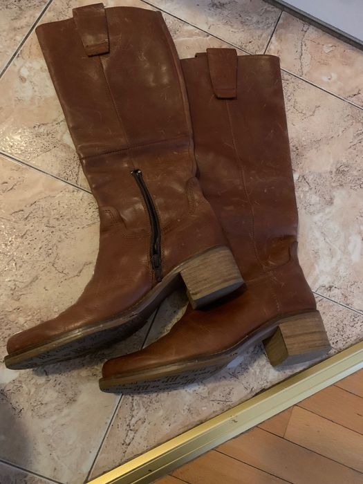 Дамски ботуши от естествена кожа