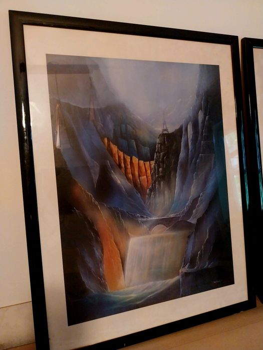DOUĂ Vintage postere  (1998) - maestrul MAREK DZIEWULSKI - "SHADOWLANDS"
