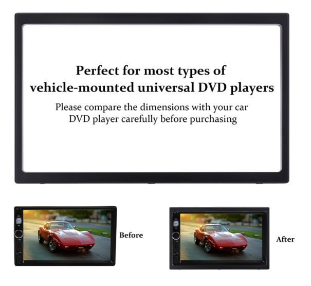 Шейна, кожух и адапторна лайсна за мултимедии 7 инча / 2DIN