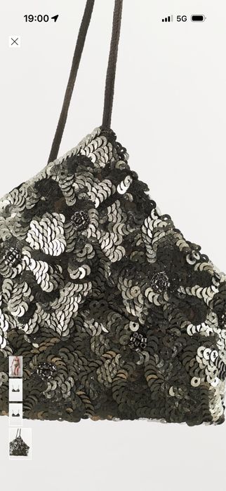 Бюстие с паети Zara