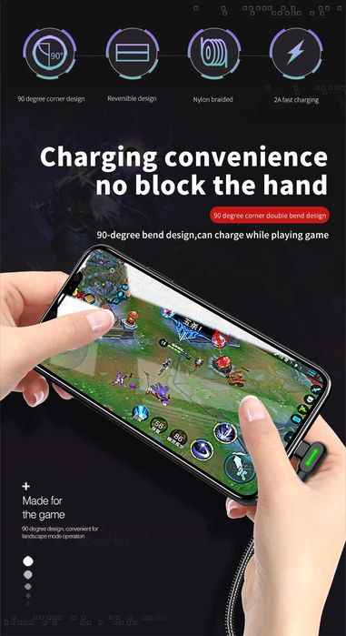 Cablu Usb Type C Fast Charge 2m 3m iPad Samsung Huawei angular 90°