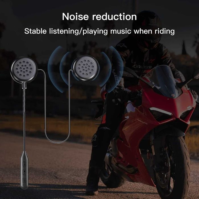 Bluetooth слушалки за мотоциклетна каска с Bluetooth 5.0 ултратънки