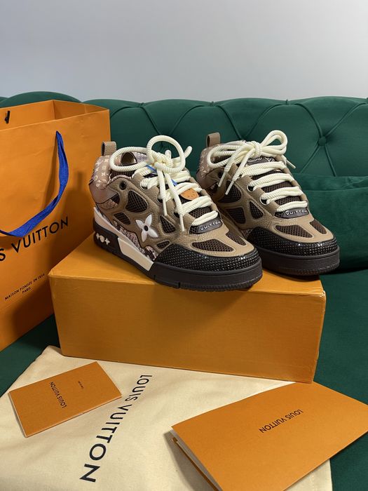 Adidasi Louis Vuitton Skate piele naturala 100% Full Box colectie noua