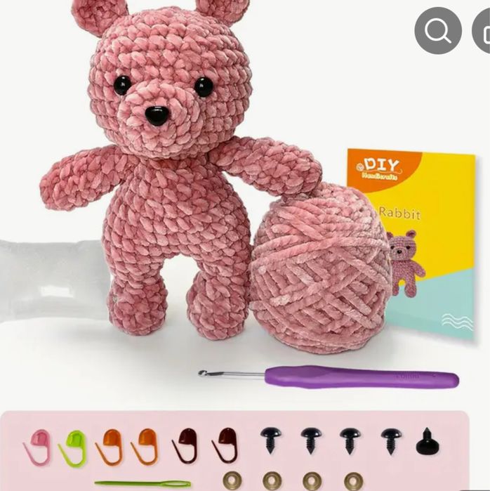 Комплект за плетене на мече, направи си сам