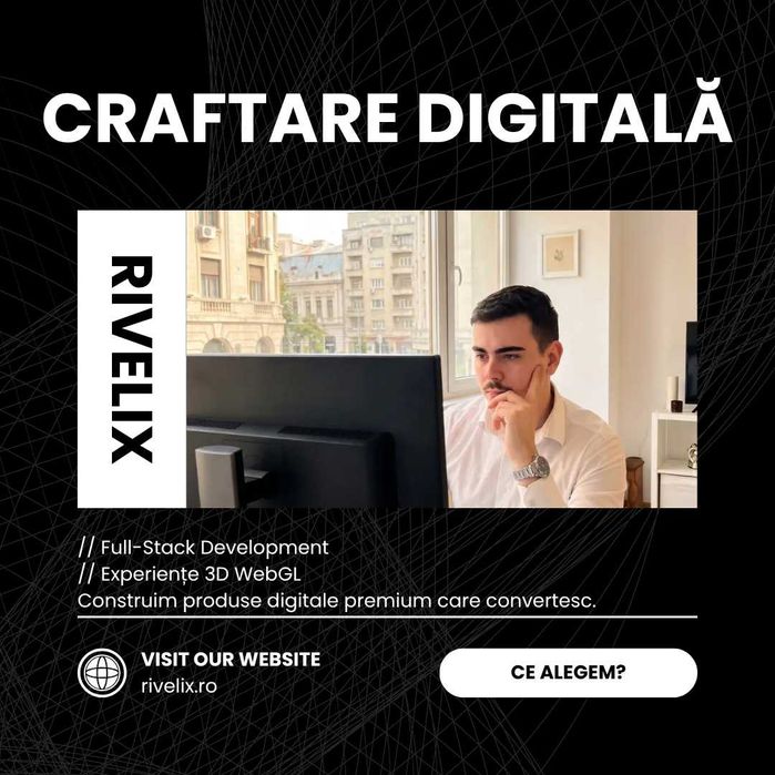 Creare Site Web / Magazin Online / Web Design / Aplicații Web Custom