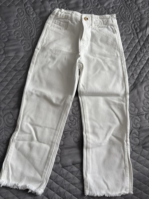 Пром белые джинсы на девочку!