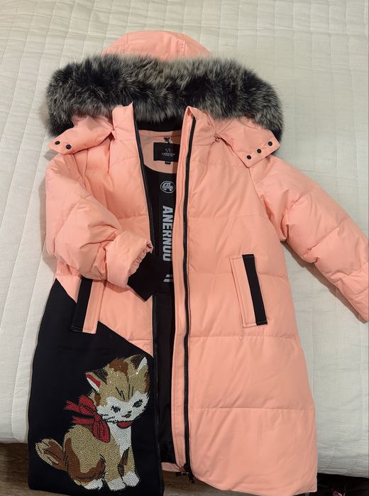 Зимняя куртка на девочку 128 см