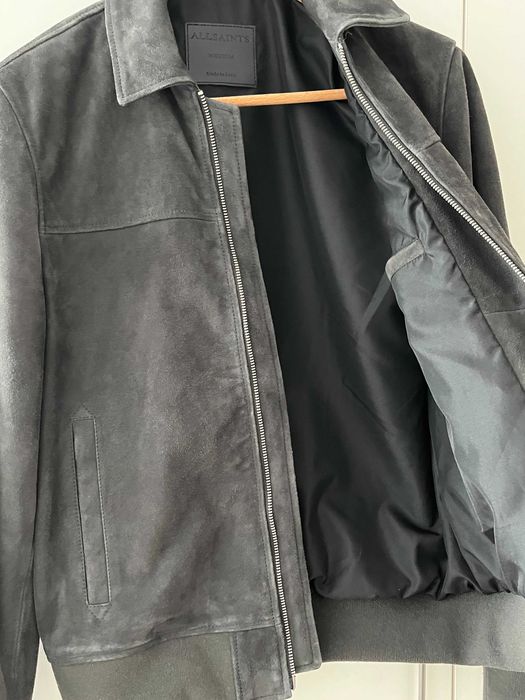 Allsaints Geaca Piele Gri (M)