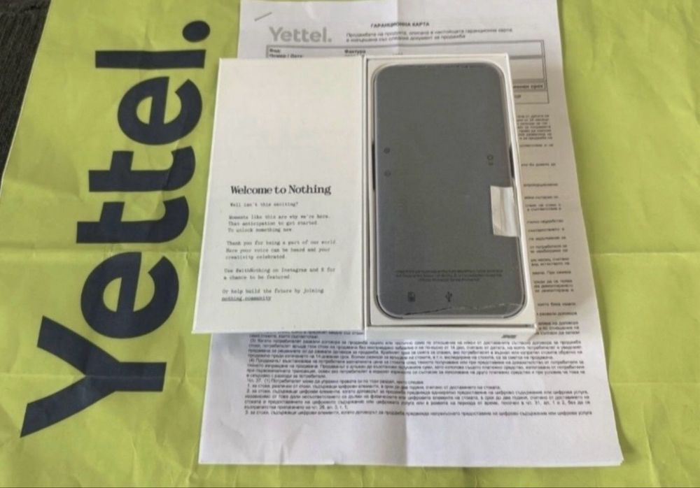КАТО НОВ 256GB Nothing Phone 2A Plus 5G Гаранция Yettel 2028 Grey