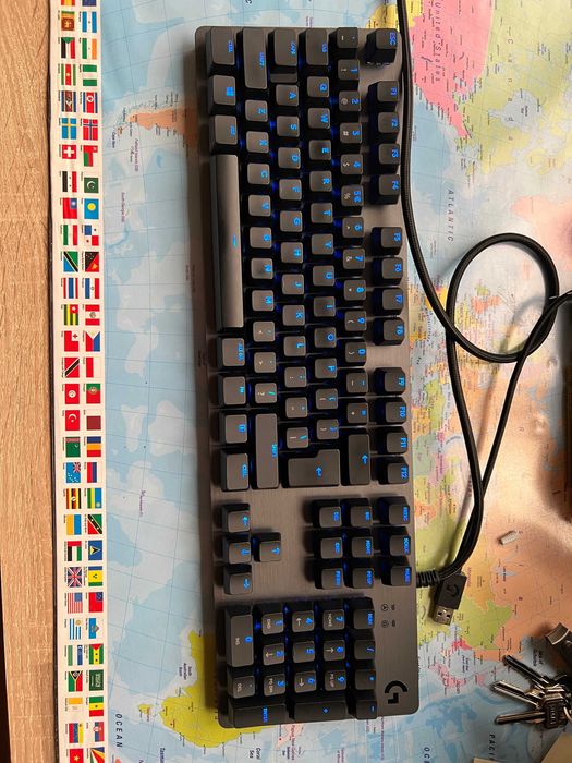 Logitech G512 Carbon – механична гейминг клавиатура, отлично състояние