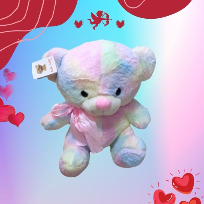 Плюшено цветно мече 35 см