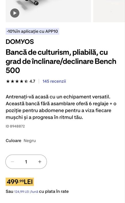 Aparat home gym+banca culturism